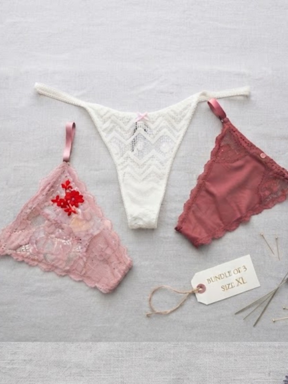 Victoria Secret 3pc Panty Bundle